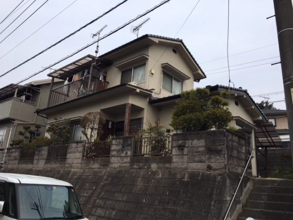 福山市日吉台　外壁塗装・屋根瓦交換　施工後４年目訪問　O様邸