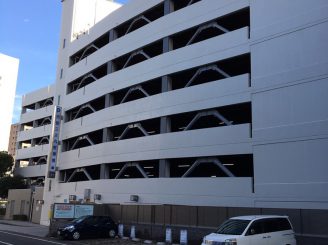 Ｈ30年12月31日　福山市三之丸立体駐車場　施工面積6000㎡（公共工事）