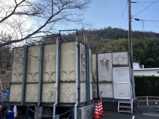 令和4年1月16日～　岡山県浅口市　受水槽塗装